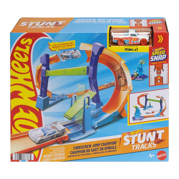 Hot Wheels Stunt Tracks - Corkscrew Jump Champion 1