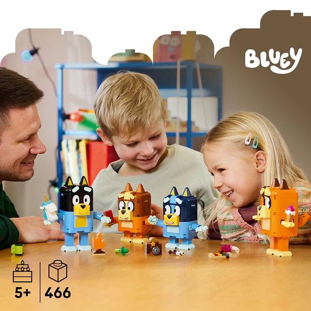 Família da Bluey Construída com Peças 7