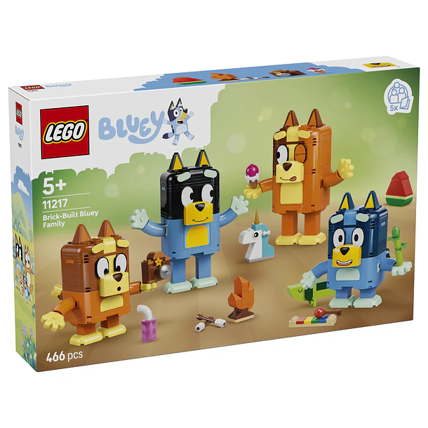 Família da Bluey Construída com Peças 1