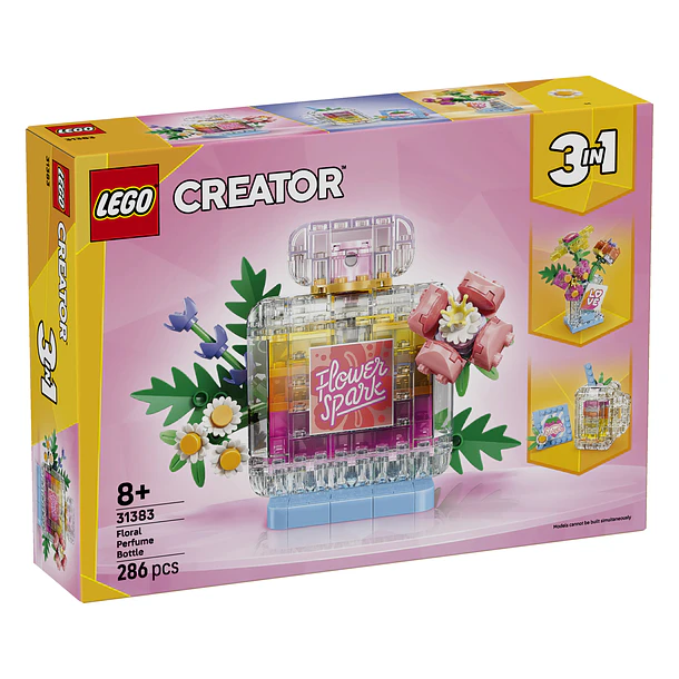 Frasco de Perfume com Decoração Floral 1