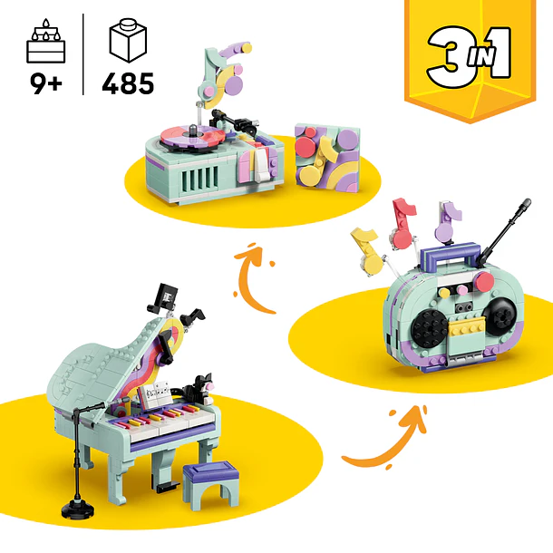 Piano de Decoração Musical com Gato 3