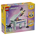 Piano de Decoração Musical com Gato 1