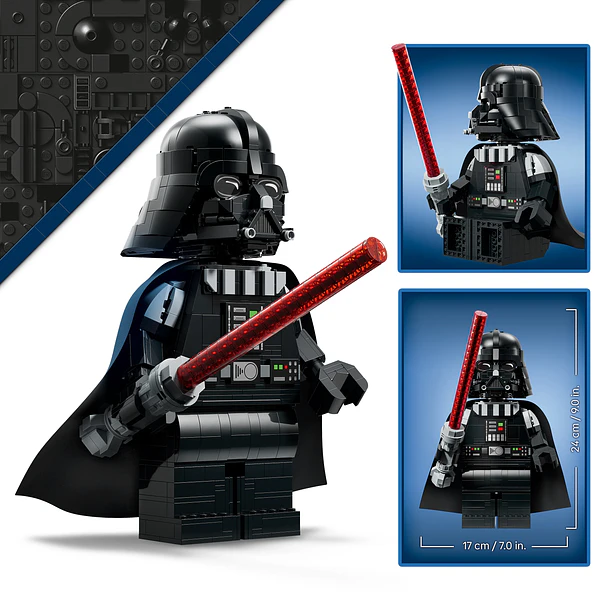 Minifigura Aumentada de Darth Vader 3