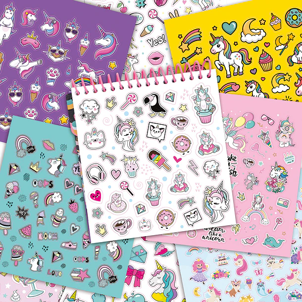 Livro com + 500 Stickers - Unicórnio 3