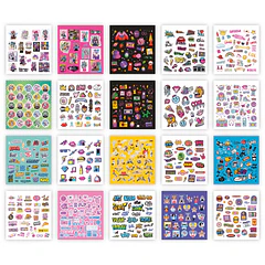 Livro com + 500 Stickers - Anime