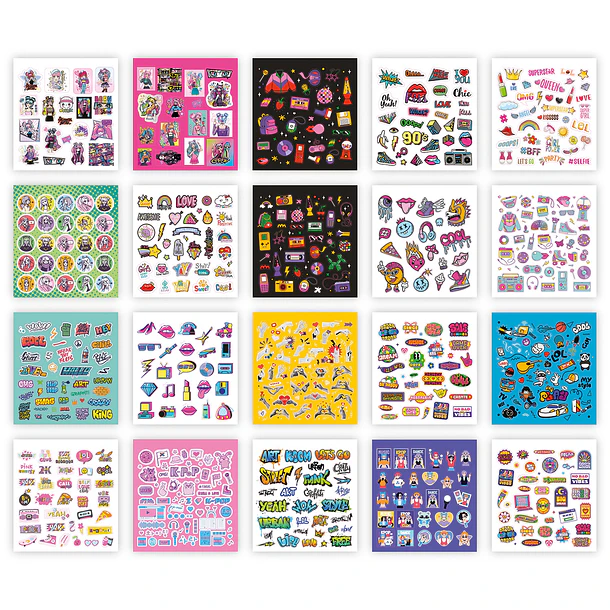 Livro com + 500 Stickers - Anime 2