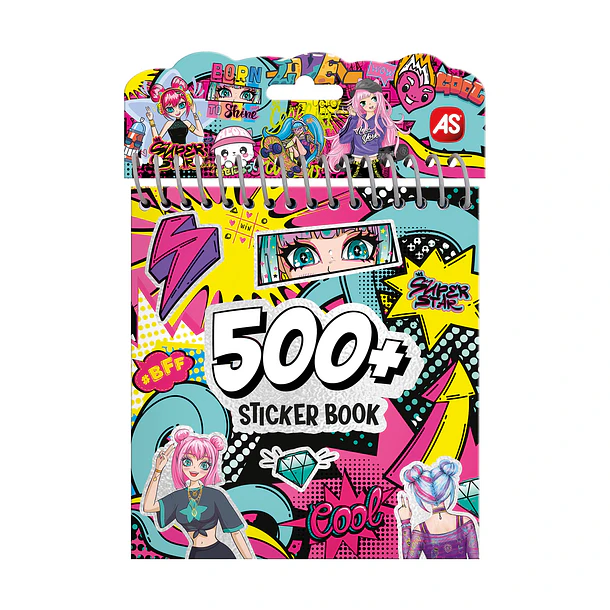 Livro com + 500 Stickers - Anime 1