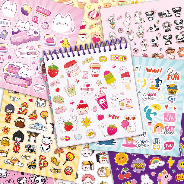 Livro com + 500 Stickers - Comida 3
