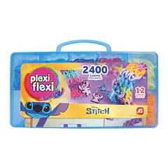Stitch Plexi Flexi - Caixa Azul Pulseiras Borracha Loom
