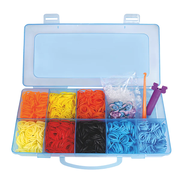 Stitch Plexi Flexi - Caixa Azul Pulseiras Borracha Loom 2