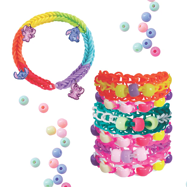 Stitch Plexi Flexi - Caixa Azul Pulseiras Borracha Loom 3