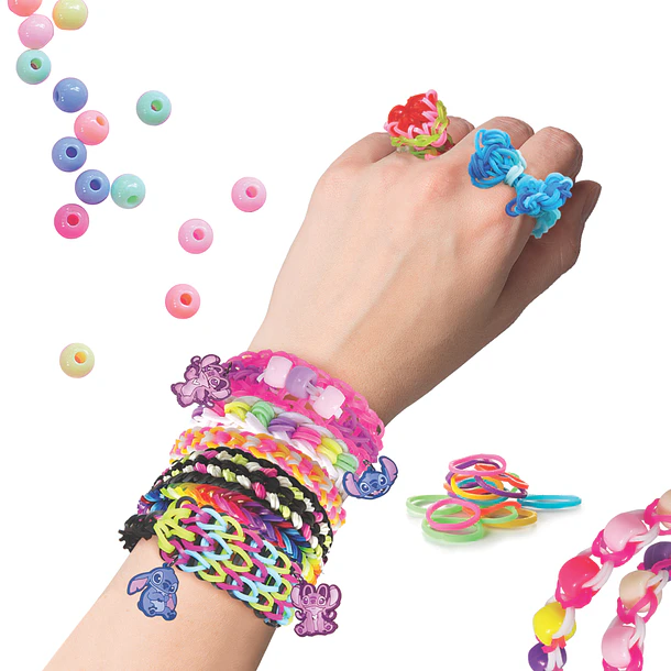Stitch Plexi Flexi - Caixa Laranja Pulseiras Borracha Loom 4