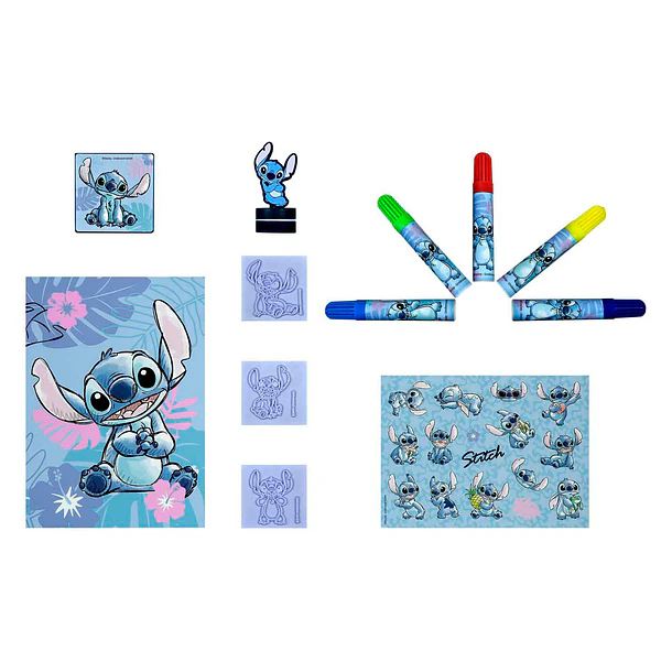 Stitch - Conjunto Colorir com Carimbos 2