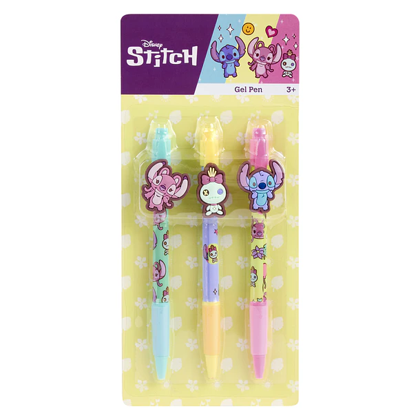 Stitch - Conjunto 3 Canetas Gel 1