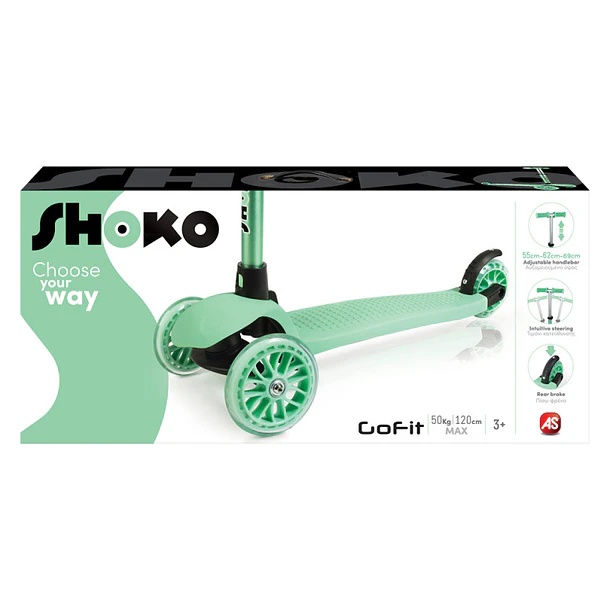 Shoko - Trotinete 3 Rodas Verde 1