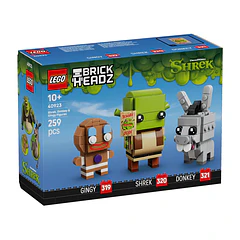 BrickHeadz - Figuras de Shrek, Burro e Lacha