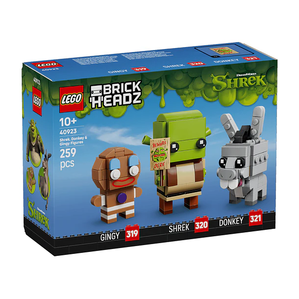 BrickHeadz - Figuras de Shrek, Burro e Lacha 1