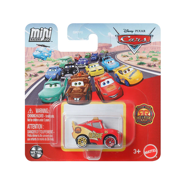 Cars Mini Racers - Race & Rescue Lightning McQueen 