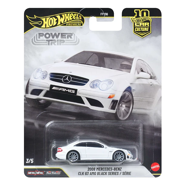 Hot Wheels Power Trip - 2008 Mercedes-Benz CLK 63 AMG Black Series 
