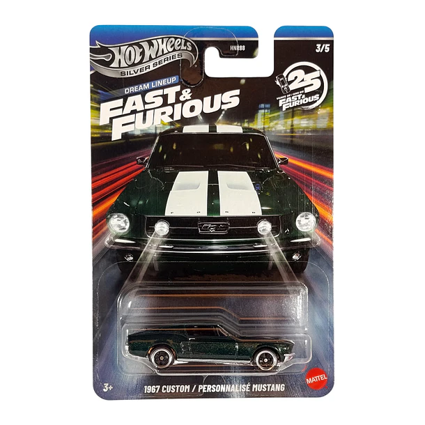 Hot Wheels Silver Series Dream Lineup Fast & Furious - 1967 Custom Mustang 