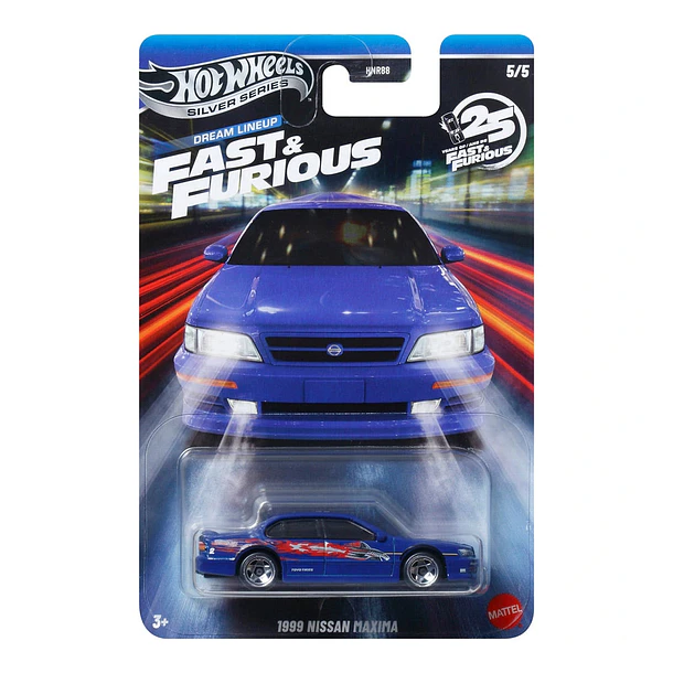 Hot Wheels Silver Series Dream Lineup Fast & Furious - 1999 Nissan Maxima 