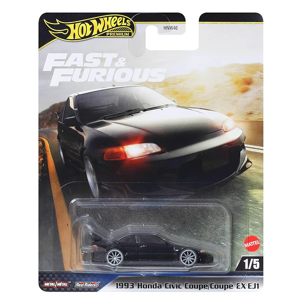 Hot Wheels Fast & Furious - 1993 Honda Civic Coupe EX EJ1 