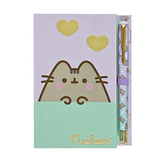 Pusheen - Bloco de Notas e Caneta