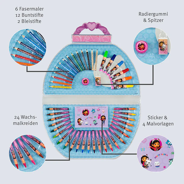 Mala da Gabby's Dollhouse de Colorir 3