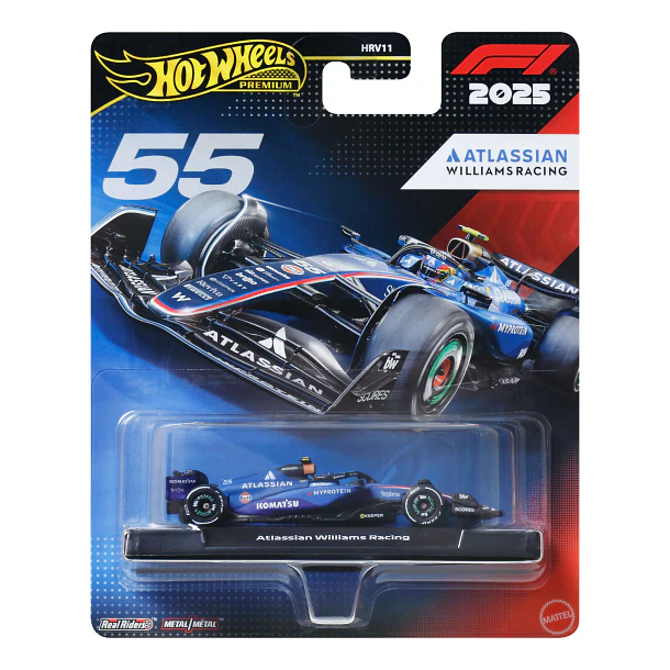 Hot Wheels Formula 1 2025 - Atlassian Williams Racing Formula 1 Team #55 Carlos Sainz 