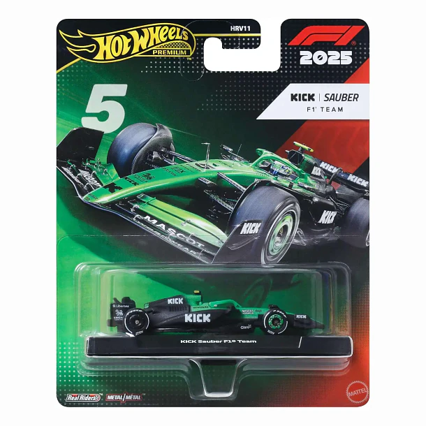 Hot Wheels Formula 1 2025 - Kick Sauber Formula 1 Team #5 Gabriel Bortoleto 