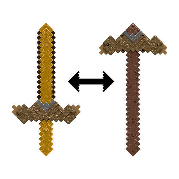Minecraft - Espada Transformável em Picareta 2 em 1 2