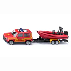 Siku - Land Rover Defender Bombeiros com Atrelado e Barco 1