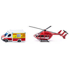 Siku - Ambulância Mercedes-Benz e Helicóptero de Resgate