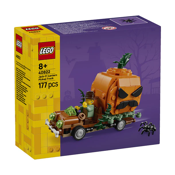 Carrinha Pick-Up com Abóbora de Halloween 1