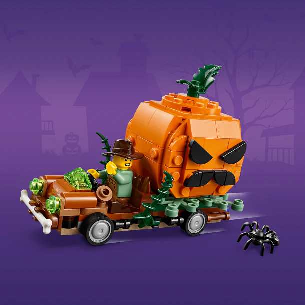 Carrinha Pick-Up com Abóbora de Halloween 6