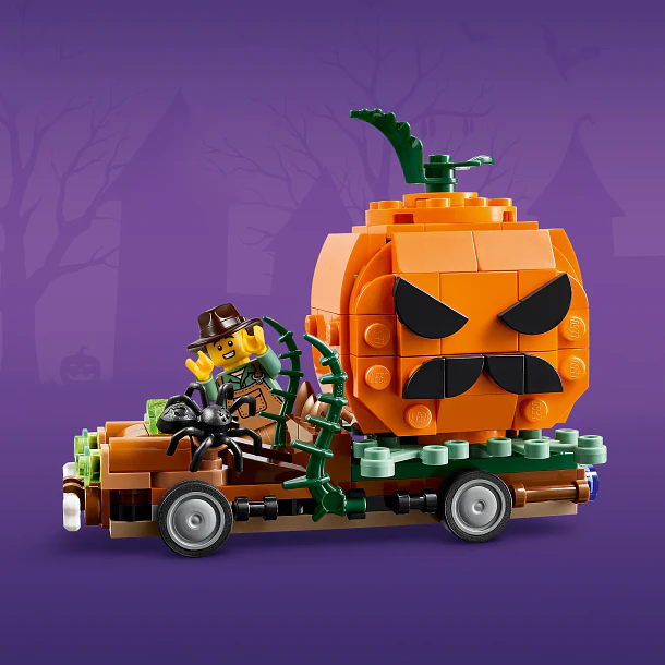 Carrinha Pick-Up com Abóbora de Halloween 7