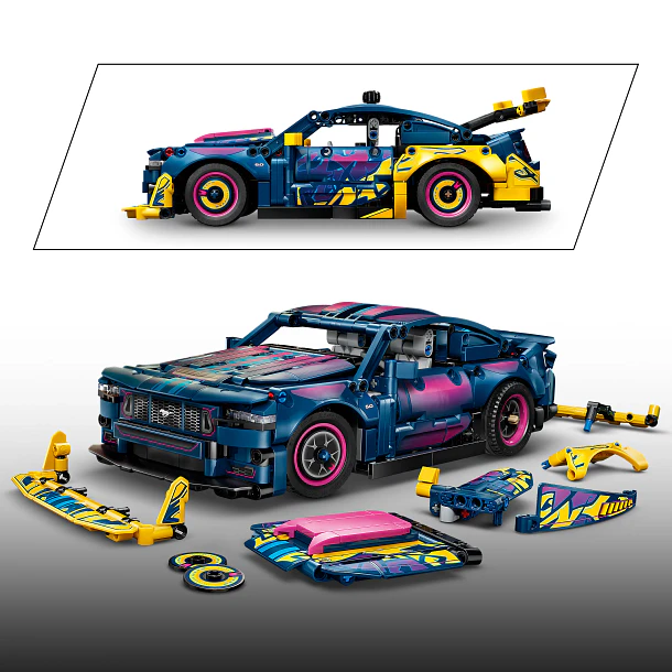 Carro de Garagem Personalizada Ford Mustang GT 3