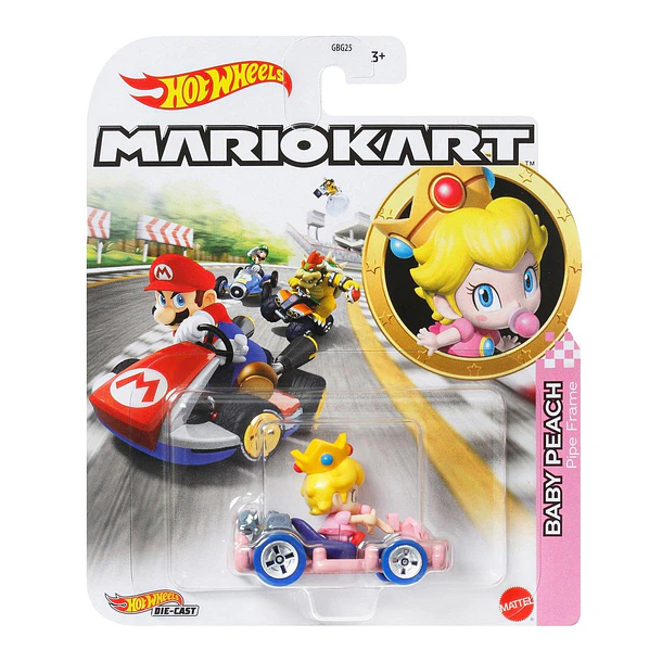 Hot Wheels Mario Kart - Baby Peach Pipe Frame 