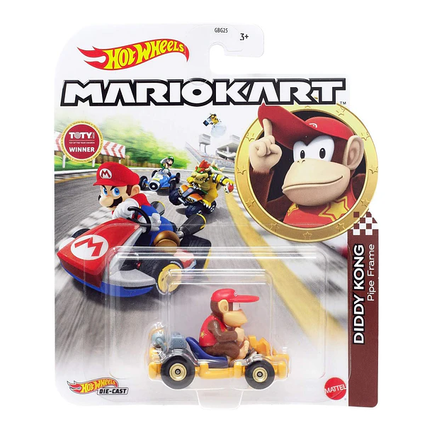 Hot Wheels Mario Kart - Diddy Kong Pipe Frame 