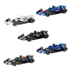 Hot Wheels - Pack 5 Veículos Fórmula 1 2025