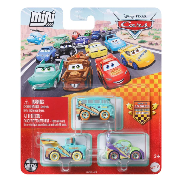 Cars Mini Racers - Conjunto 3 Mini Veículos #25 