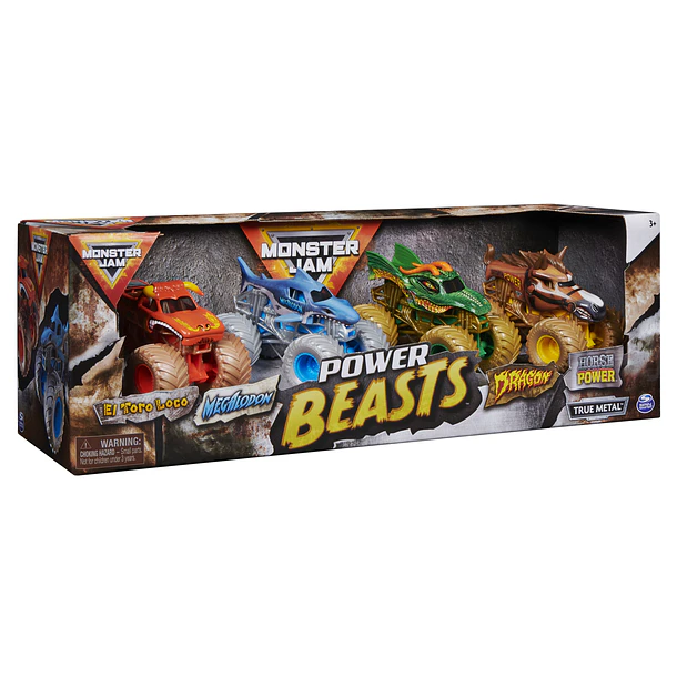 Monster Jam Power Beasts - Pack 4 1