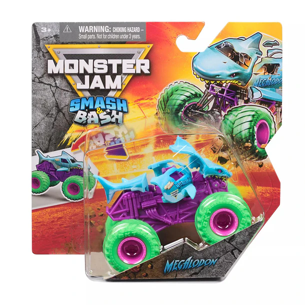 Monster Jam Smash & Bash Série 3 - Megalodon 