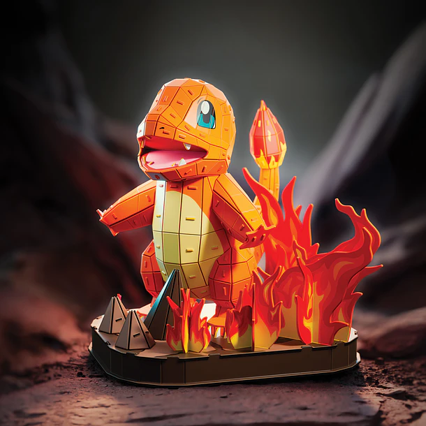 4D Build - Puzzle Pokémon Charmander 3