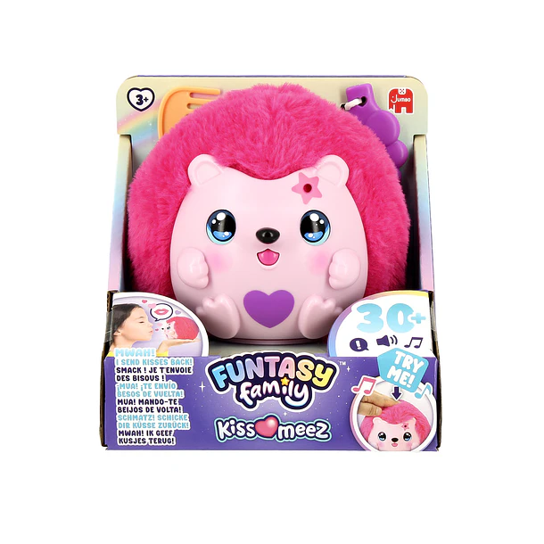 Funtasy Family Kiss Meez - Mascote Ouriço Rosa 1