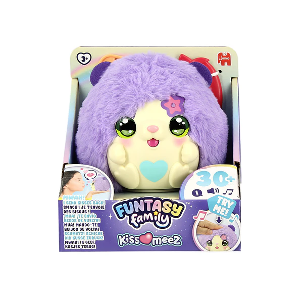 Funtasy Family Kiss Meez - Mascote Hamster Roxo 1