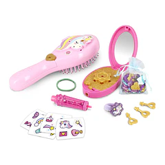 FunLockets - Escova de Cabelo Secreta com Aplicador de Brilhos