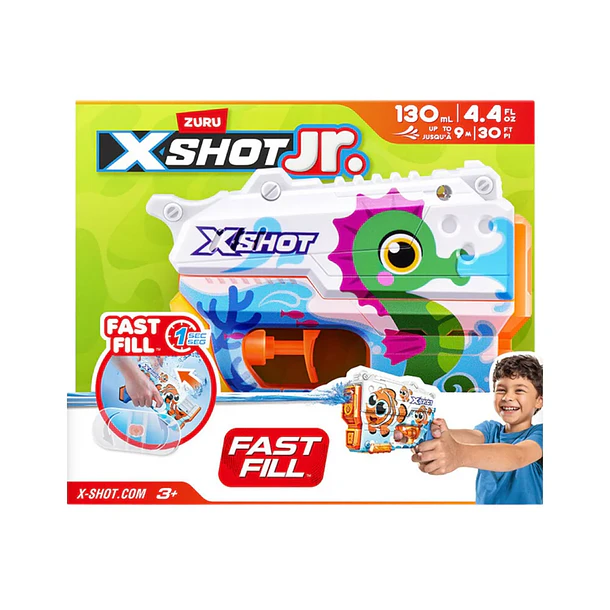 X-Shot Water Jr. - Blaster Fast-Fill Cavalo Marinho 1