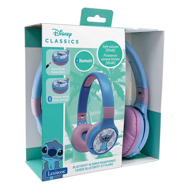 Lexibook - Auscultadores Bluetooth Stitch 2 em 1 1