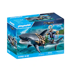 Tubarão Gigante com Pirata